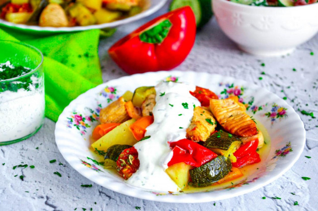 Індичка з овочами в духовці рецепт з фото покроково і відео 