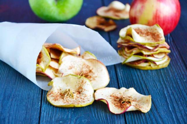 Чіпси з яблук в домашніх умовах в духовці і 15 схожих рецептів: відео, фото, калорійність, відгуки 