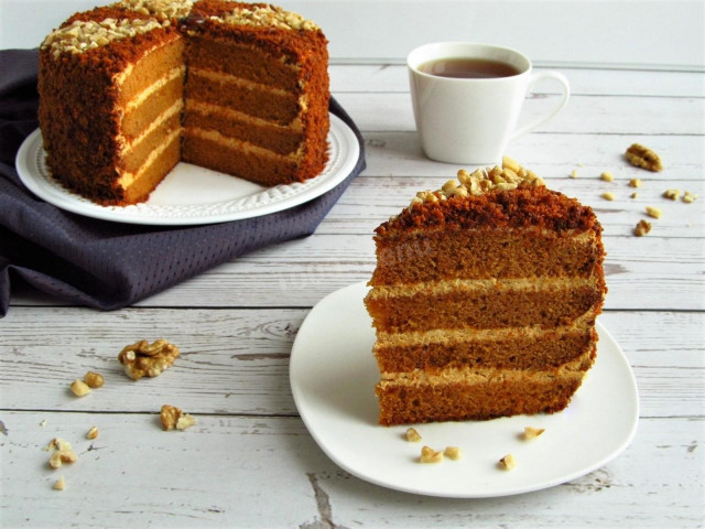 Карамельний торт домашній рецепт з фото покроково і відео 