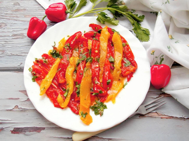 Запечений болгарський перець в духовці рецепт з фото покроково і відео 