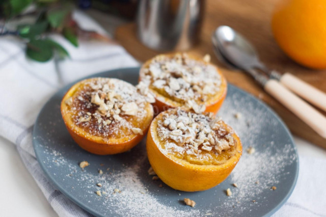 Апельсини запечені в духовці гарячий десерт рецепт з фото покроково і відео 