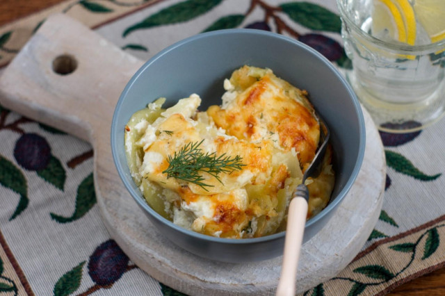 Картопля зі сметаною і сиром в духовці рецепт з фото покроково 