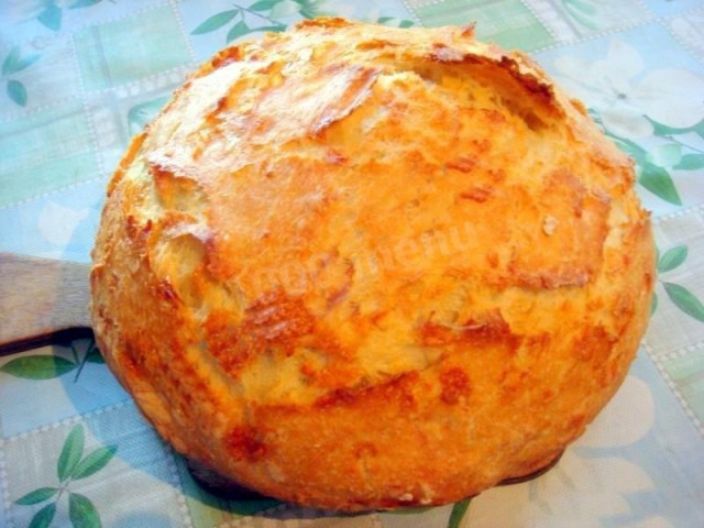 Домашній хліб на сухих дріжджах з твердим сиром в духовці рецепт з фото покроково 
