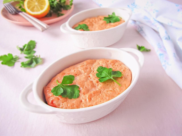 Суфле з червоної риби в духовці рецепт з фото покроково 