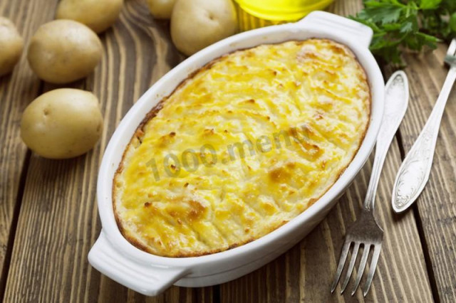 Картопляне пюре в духовці рецепт з фото 