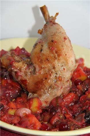 Курячі ніжки під чорносмородиновим соусом в духовці рецепт з фото 
