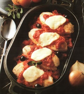 Куряча грудка з помідорами і сиром в духовці рецепт з фото 
