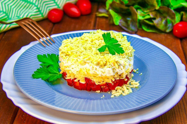 Салат з помідорами сиром яйцями рецепт з фото покроково і відео 