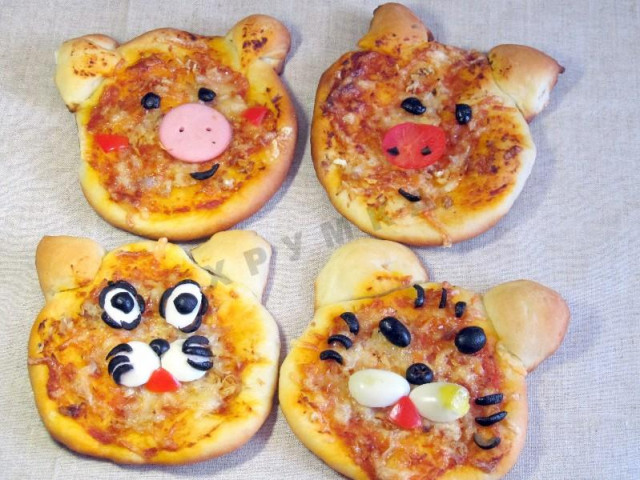 Забавна дитяча міні піца для дітей рецепт з фото покроково і відео 
