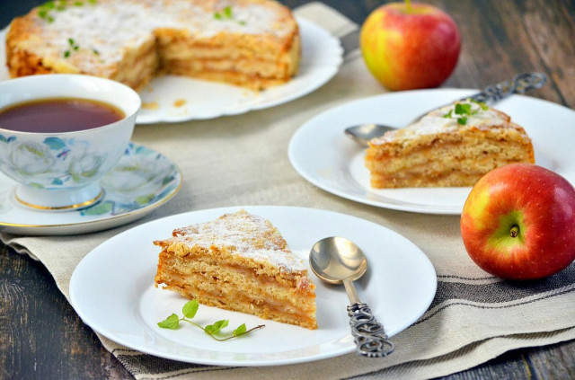 Насипний пиріг з яблуками рецепт з фото покроково і відео 