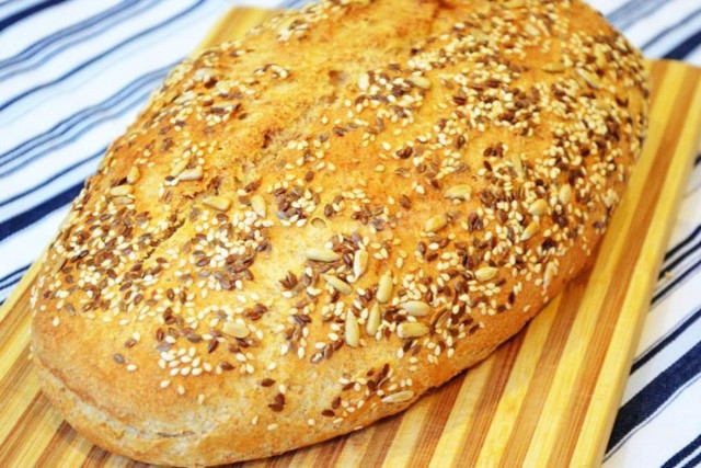 Хліб з насінням рецепт з фото покроково 