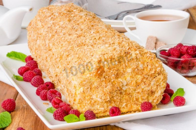 Торт Поліно листкове рецепт з фото покроково 