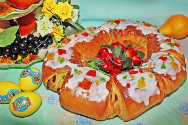 Пасхальний пиріг рецепт з фото покроково 