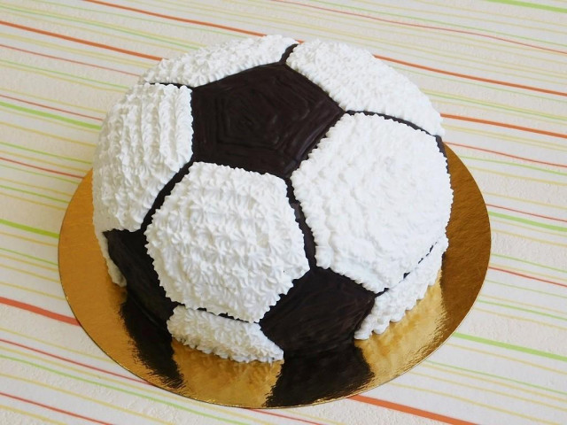 Торт футбольний м'яч рецепт з фото покроково 