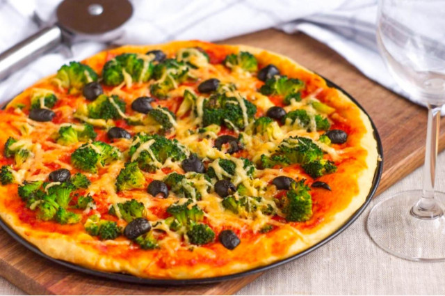 Вегетаріанська піца рецепт з фото покроково 