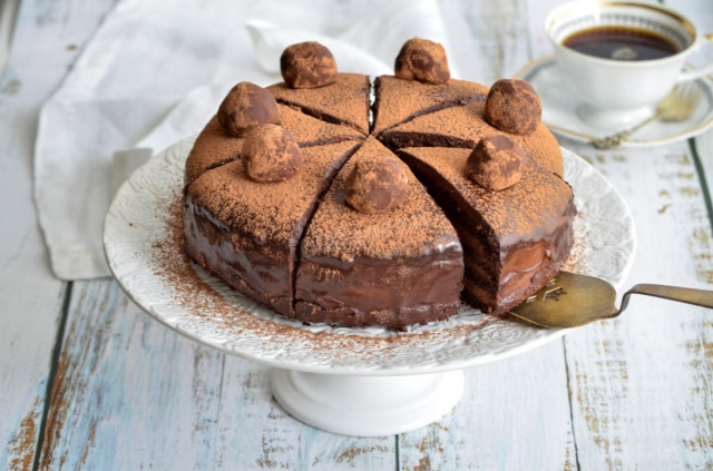 Торт Трюфель шоколадний рецепт з фото покроково 