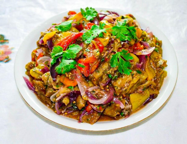 Вірменський салат з печених овочів рецепт з фото покроково 