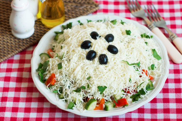 Шопський салат класичний Болгарський рецепт з фото покроково 