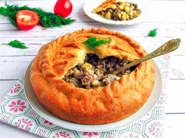 Зур беліш татарський пиріг рецепт з фото покроково 