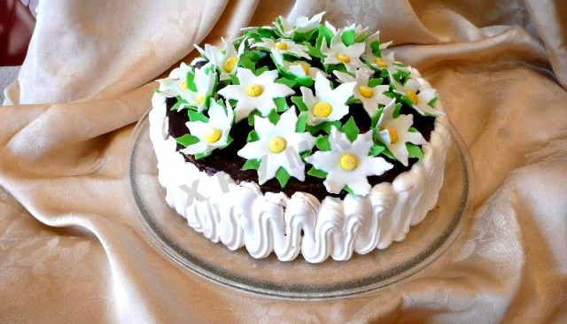 Торт наречена з квітами йогуртовий рецепт з фото покроково 