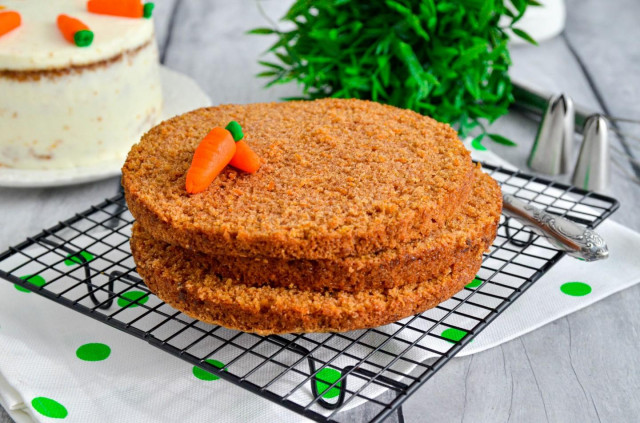 Морквяний бісквіт для торта рецепт з фото покроково і відео 