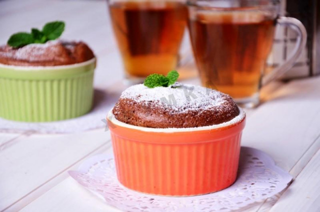Шоколадне суфле гарячий десерт рецепт з фото покроково 