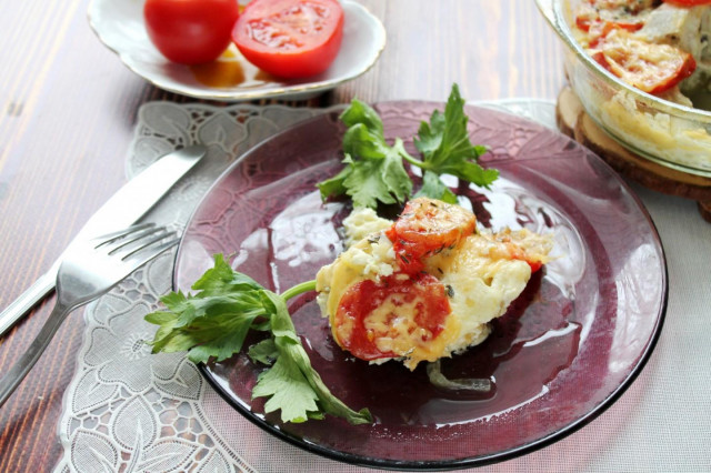 Минтай з помідорами рецепт з фото покроково 