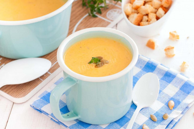 Гарбузовий суп пюре класичний з гарбуза з вершками рецепт з фото покроково і відео 
