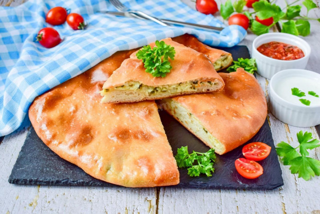 Осетинський пиріг з сиром і зеленню рецепт з фото покроково і відео 