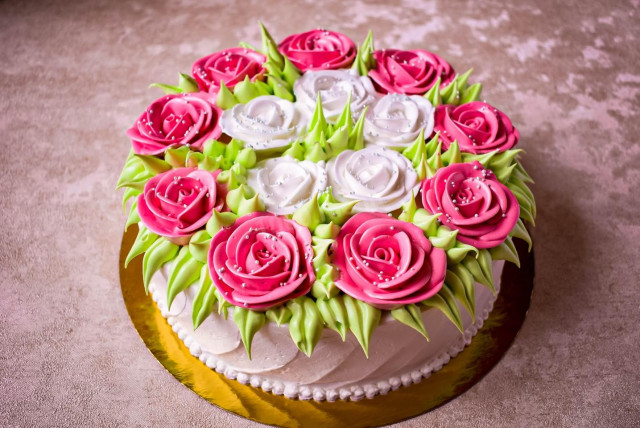 Торт з квітами з крему рецепт з фото покроково 