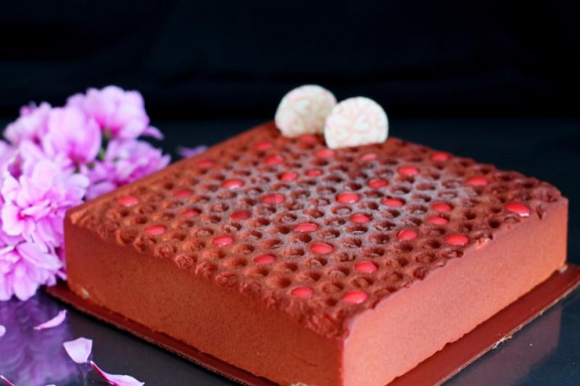 Велюровий торт з обліпиховою мармеладом рецепт з фото покроково 