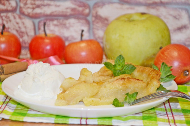 Яблучний тарт з яблук рецепт з фото покроково 