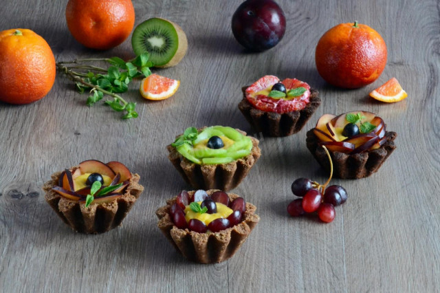 Пісочні кошики з фруктами тістечка рецепт з фото покроково і відео 