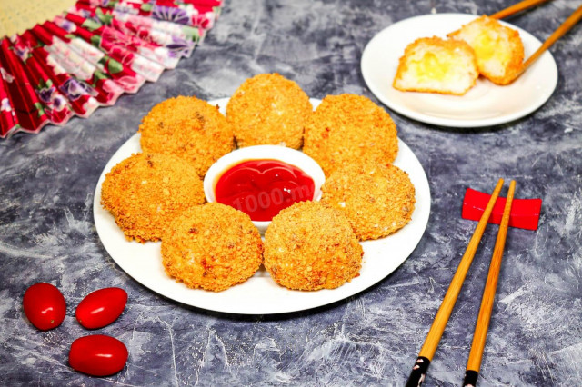 Японські рисові кульки з сиром рецепт з фото покроково 
