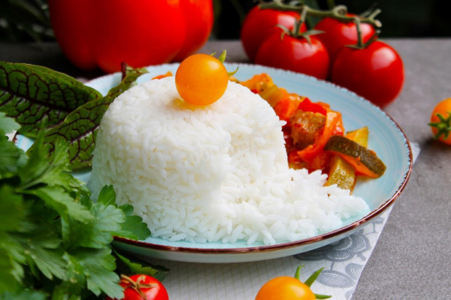 Рис в пароварці розсипчастий рецепт з фото покроково 