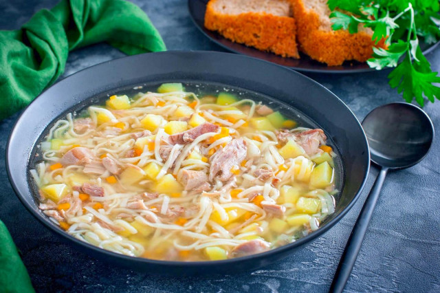 Суп з качки з локшиною рецепт з фото покроково і відео 