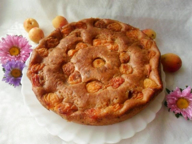 Пиріг з абрикосовим варенням рецепт з фото покроково 