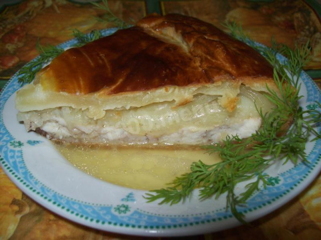 Татарський пиріг з м'ясом і картоплею рецепт з фото покроково 