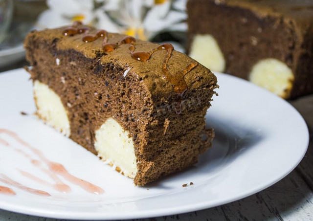 Торт з сирними кульками шоколадний рецепт з фото покроково 