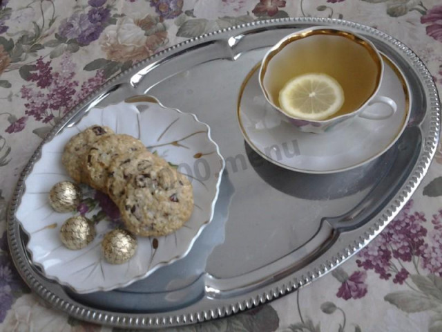 Печиво вівсяне з горіхами шоколадом і сушеної журавлиною рецепт з фото покроково 