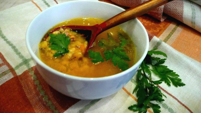 Гороховий суп з тушонкою рецепт з фото покроково 