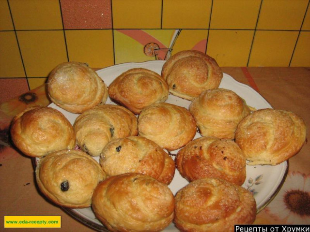 Віденські булочки з родзинками рецепт з фото покроково 