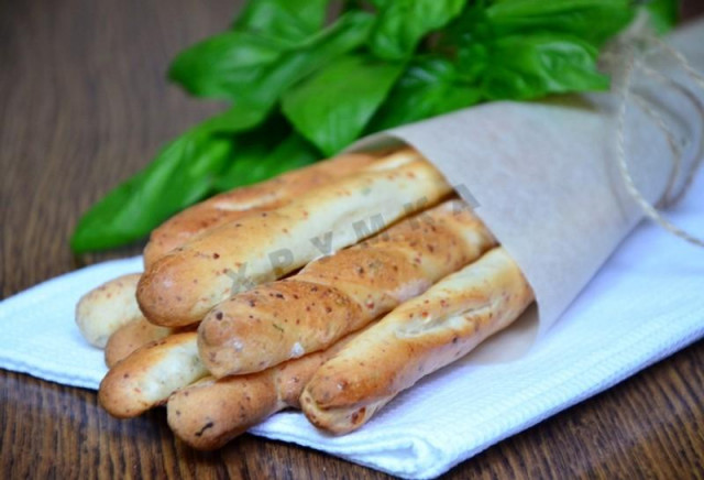 Хлібні палички з сиром і базиліком рецепт з фото покроково 