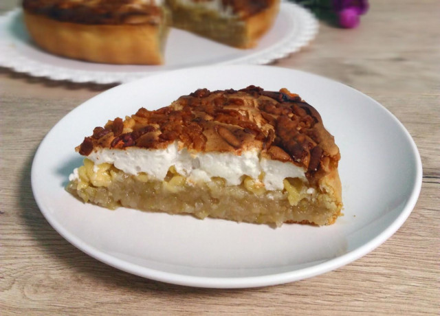 Польський яблучний пиріг з безе рецепт з фото 