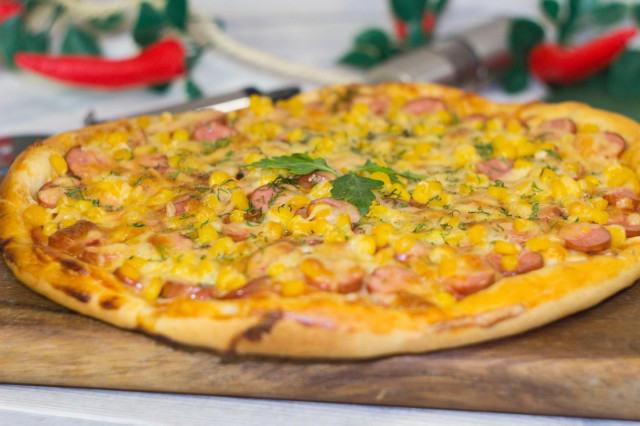 Піца з кукурудзою рецепт з фото покроково і відео 