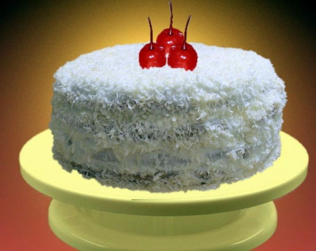 Торт Вишня в снігу рецепт з фото 