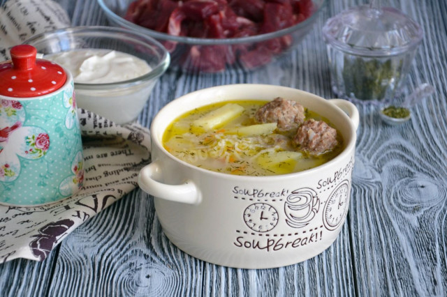 Суп з фрикадельками і рисом рецепт з фото покроково і відео 