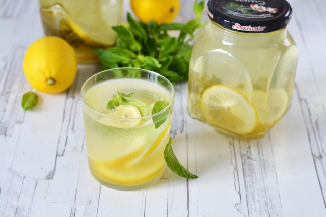 Компот з м'ятою і лимоном на зиму рецепт з фото покроково і відео 