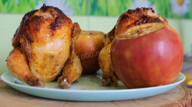 Курчата корнішони запечені з яблуками рецепт з фото покроково і відео 
