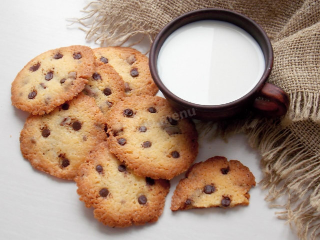 Розсипчасте печиво з шоколадною крихтою рецепт з фото покроково 